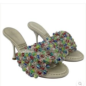 ISO BOTTEGA VENETA MARBLE DOT HEELS